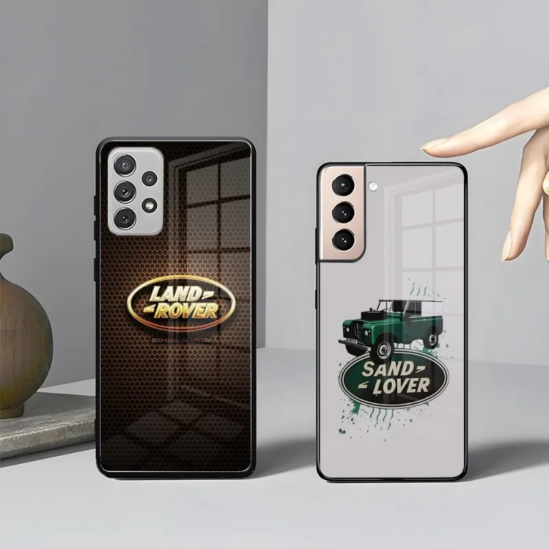 

Автомобильный чехол для телефона Samsung S23 S21 S22 Ultra A 42 32 5G 52 51 Note 20 S10 E Plus S20 FE S22 Pro A12 22, стеклянный чехол