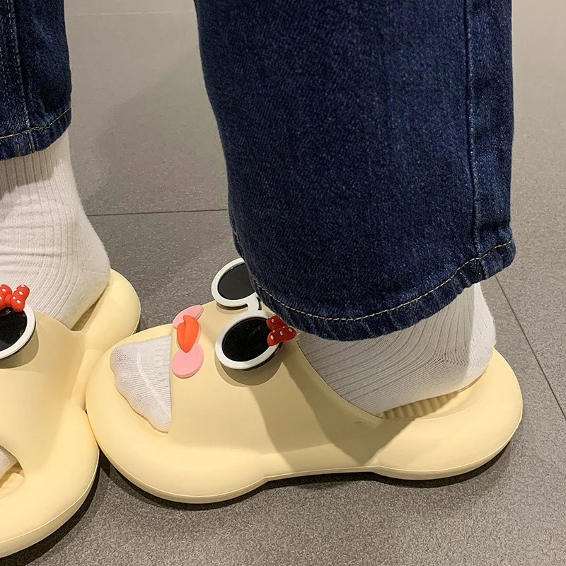 

Trend Women's Platform Slippers New Fashion Open Toe Non-slip Bathroom Slides Shoes for Women Light Casual Shoes EVA Sandals