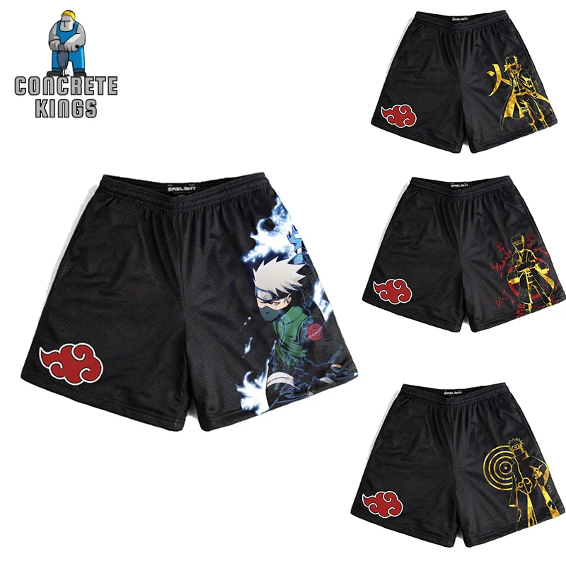 

Шорты «Аниме» Манга повседневные быстросохнущие сетчатые пляжные шорты с 3D принтом Летние тренировки для фитнеса бега тренажерного зала представлений спортивные короткие брюки