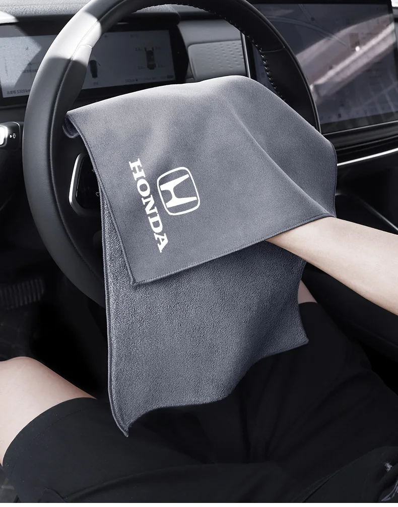 

Автомобильное полотенце, тряпка, наклейка, аксессуары для Honda Civic FIT Accord Prelude CRV 5th Mugen City CRZ CRX Jazz HRV Pilot Odyssey