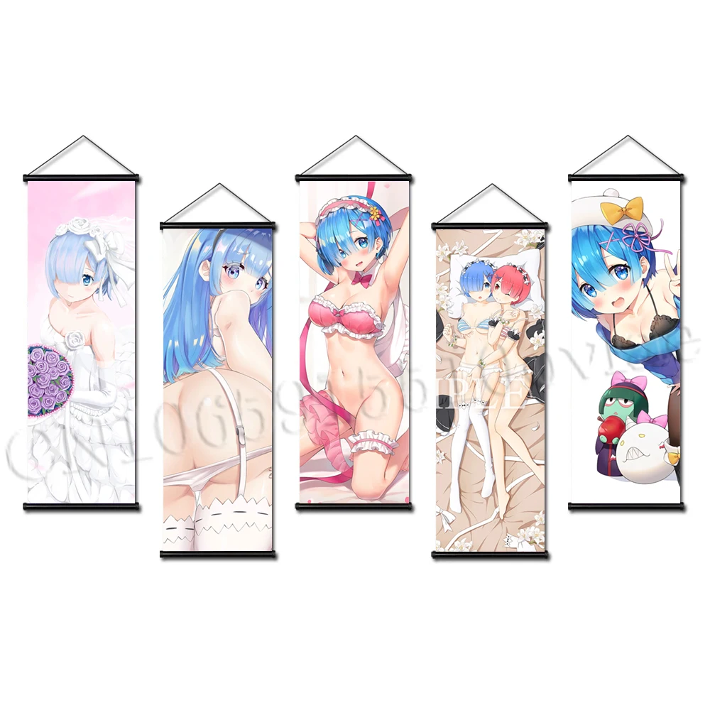 

Постер Кара хаджимера Эмилия Висячие свитки художественная роспись Re:Zero холст картина на стену детская спальня домашний декор