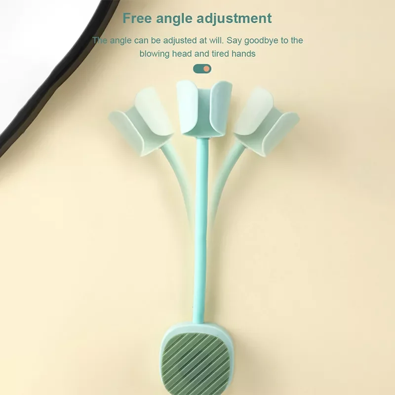 

Lazy Hair Dryer Bracket Hair Dryer Bracket Wall-mounted Free Punch Practical Storage Shelves Bathroom Accessories