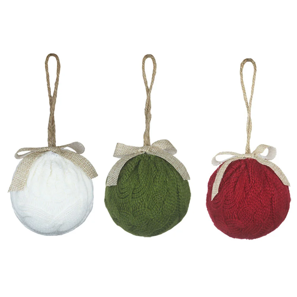 

3Pcs Xmas Tree Hanging Pendant Christmas Snowball Christmas Balls Decor Christmas Tree Hanging Baubles Christmas Tree Ornaments