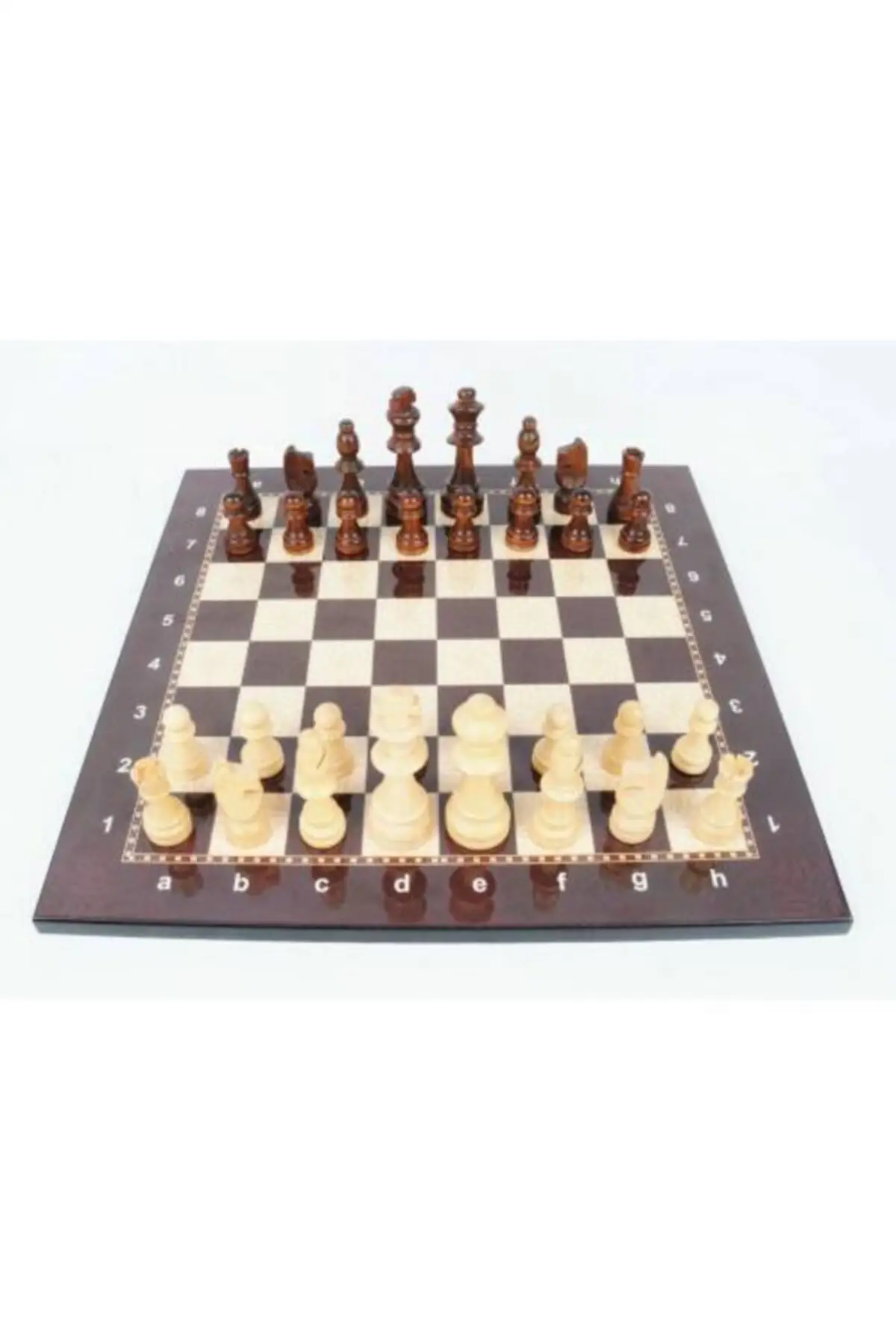 Wooden Chess Set Chess Set 9.5 Cm King Height Large Size School And Tournament Type Chess