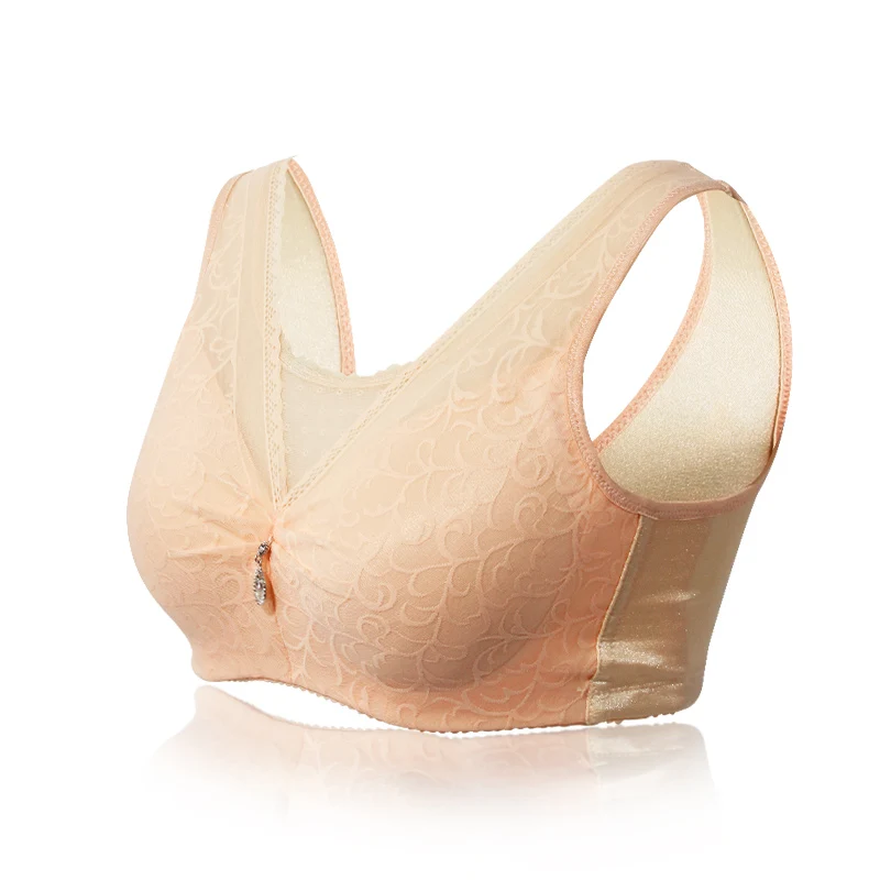 6042 Sexy Lace Underwear Mastectomy Bra with Pockets for Artificial Breast Prosthesis Woman Without Steel Ring