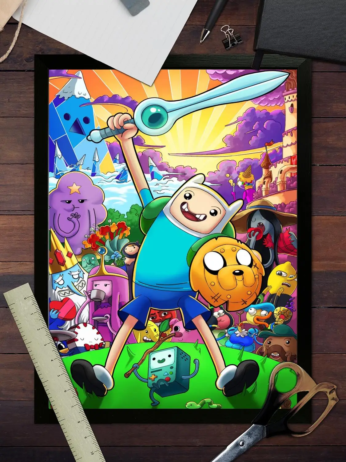 Печать на холсте &quotВремя приключений&quot современная семья