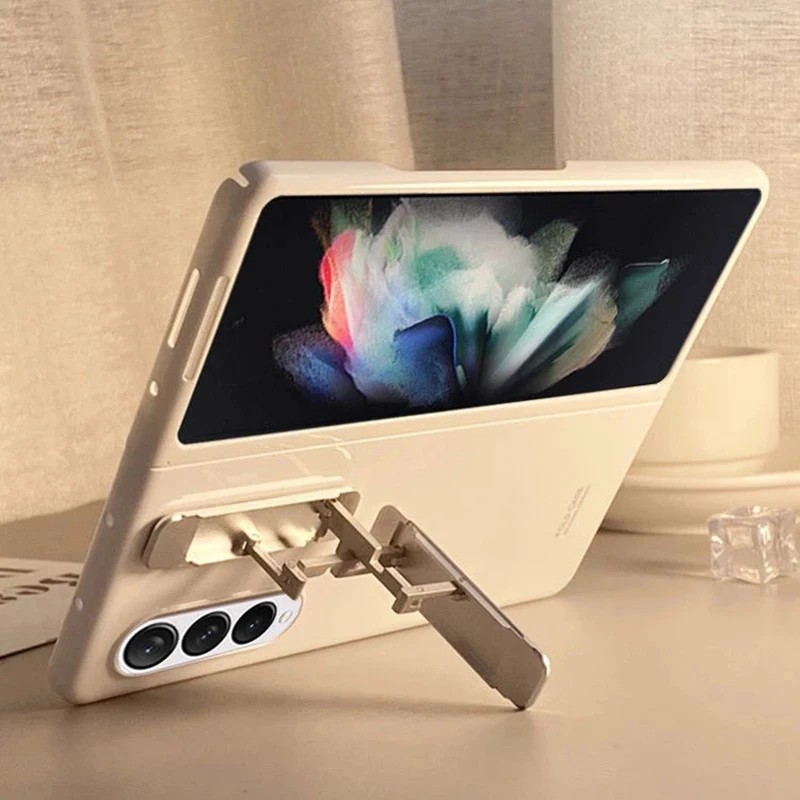 

Чехол для Samsung Galaxy Z Fold 3 5G, многофункциональный металлический кольцевой держатель, задняя крышка для Samsung Z Fold 3 Fold3