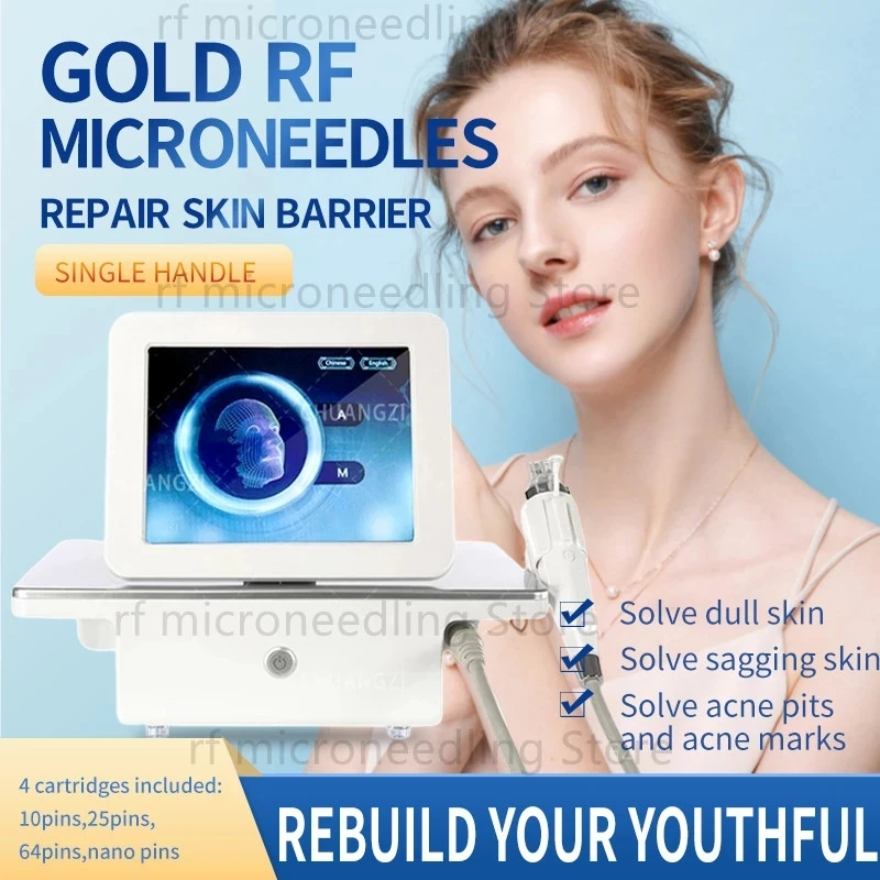 2023 Latest fractional RF microneedle beauty machine/fractional RF microneedle facial lifting machine enlarge