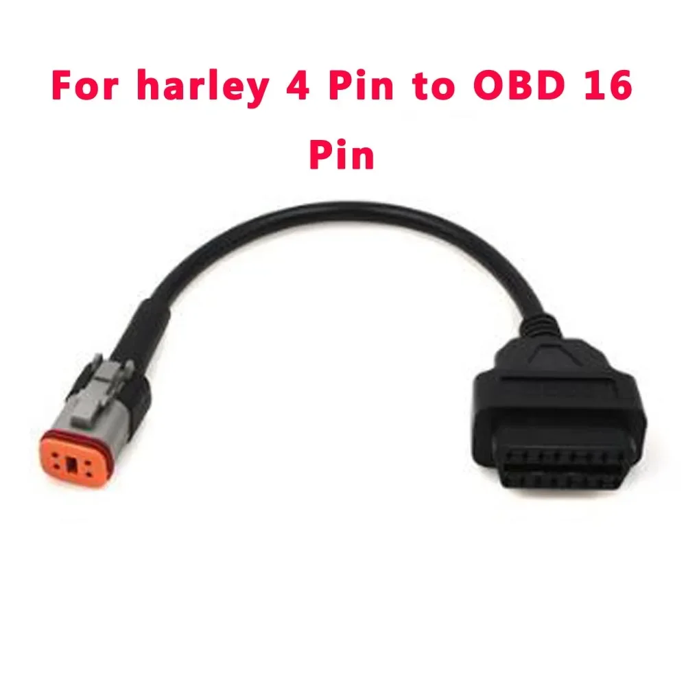 Диагностический кабель OBDII 4-16 контактов для Мотоциклов Harley