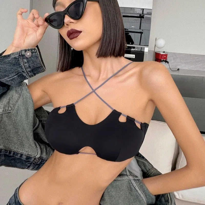 Нижнее белье для шеи женский бюстгальтер с тонкой маленькой грудью