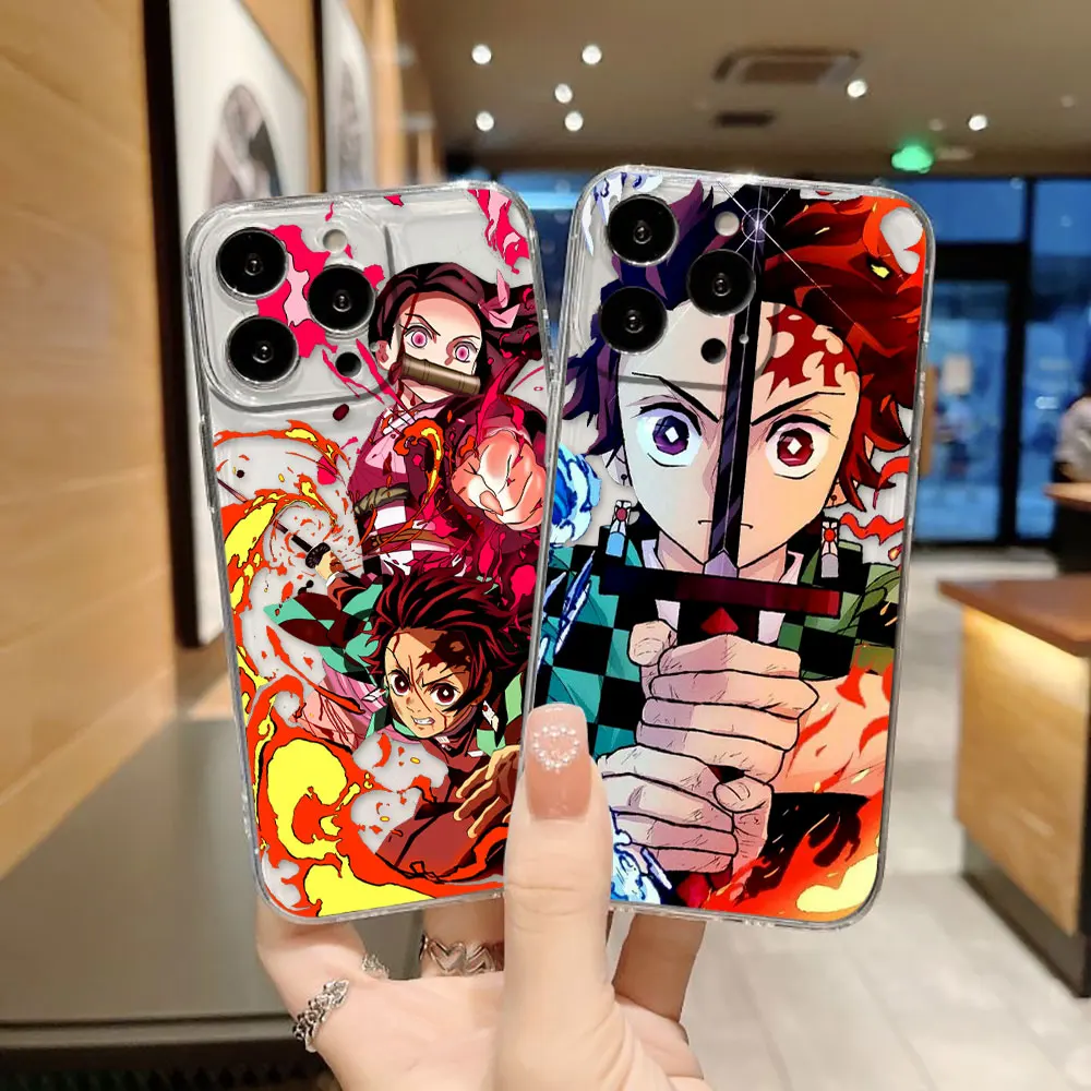 Фото Прозрачный чехол для телефона D-Demon S-Slayer No Yaiba Nezuko для VIVO V20 V21 V21E V23 V23E V25 V27 V29E V30E V30 V40 V50 V60 №1