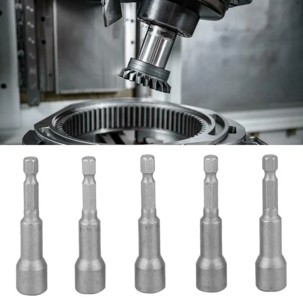 

5 шт., ударная головка с шестигранной головкой, 10 мм, 65 мм