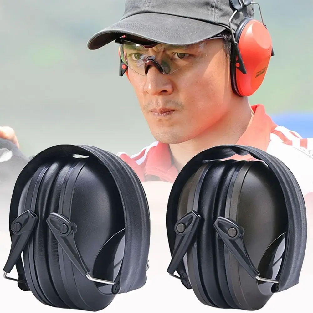 

Green Black Noise Reduction Ear Muff Tool Hearing Protection ABS Soundproof Earmuff Working Folding Ear Protector Sport