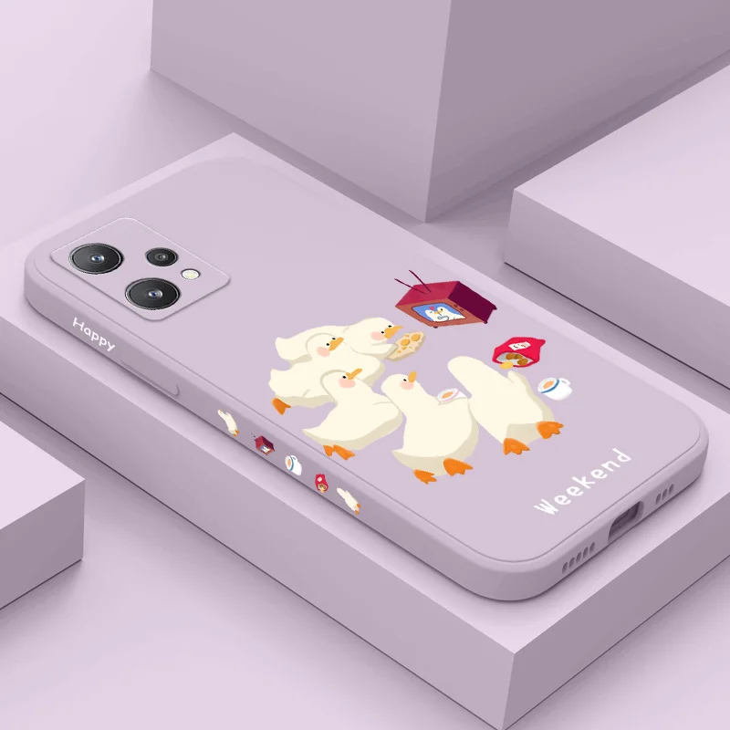 

Party Ducklings Phone Case For OPPO Realme 10 9 9i 8 8i 7 7i 6 Pro Plus C30 C31 C35 C1 C11 C12 C15 C20 C21Y C25 C25S Cover