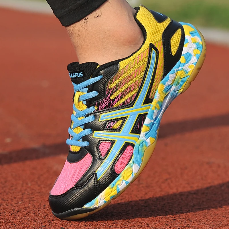 

New Luxury Badminton Shoes Men Women Size 35-45 Luxury Badminton Sneakers Ladies Light Tennis Shoes Anti Slip Tennis Sneakers