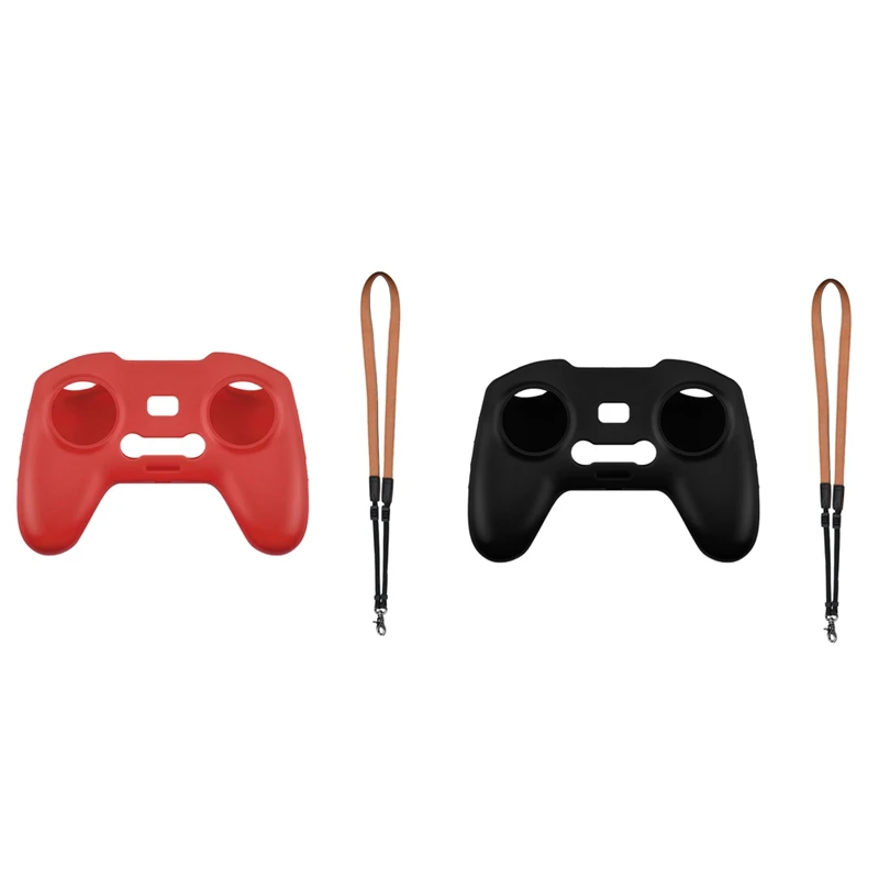 

For DJI FPV Combo Remote Control Silicone Case & Neck Lanyard Length Adjusted Camera Drone Quadcopter Accessories