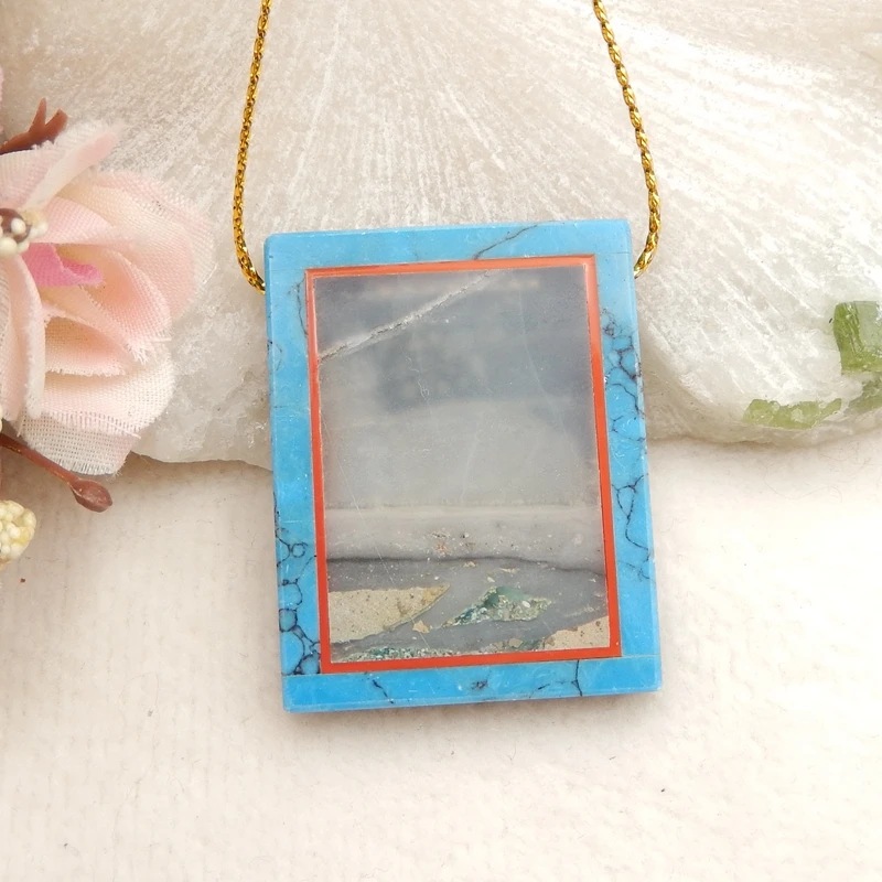 

Натуральные обсидиановые интарсия, полудрагоценные камни, ювелирные аксессуары, Подвески 38x29x5 мм г