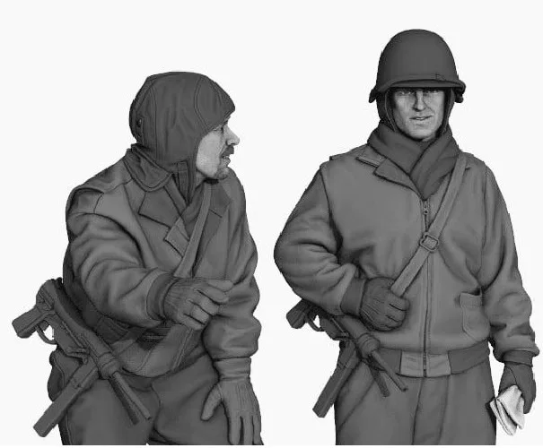 

1/35 фигурка модели из смолы GK ,2 фигурки, несобранный и Неокрашенный комплект
