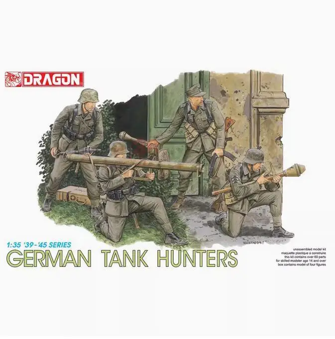Немецкий охотничий Танк Dragon 6034 1/35 (4 фигурки) Серия 39-45