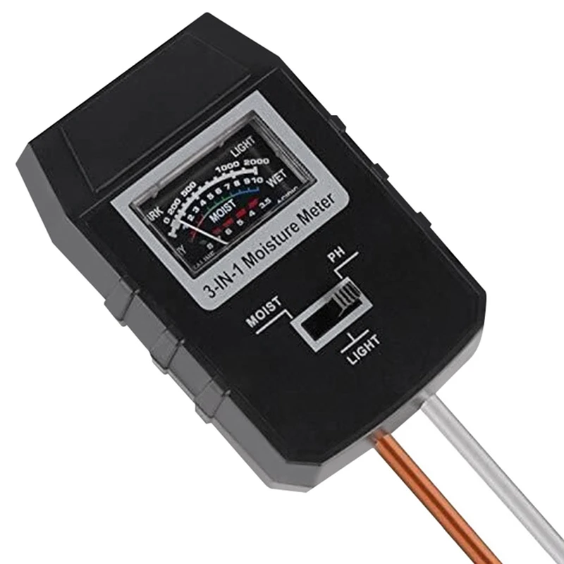 Акция! 2 упаковки 3 в 1 измеритель влажности почвы тестер Ph света инструмент для