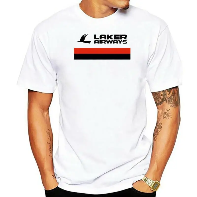 

Retro T-Shirt Vintage Laker Airways TshirtPan Am Boac Twa Tee Classic Style