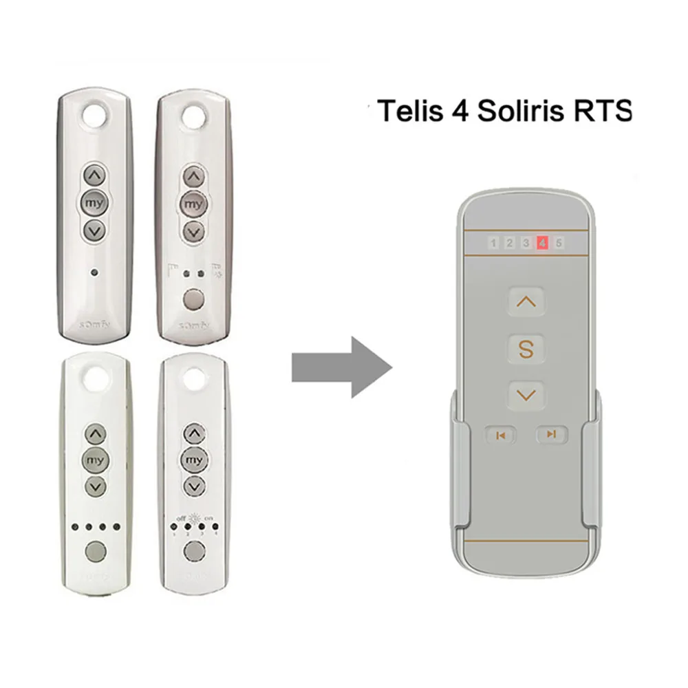

Smart Home 433 mhz Remote Control Telis 1 4 RTS Pure 5 Channel Curtain Controller Replacement 1810633 1810632 1810632A 1810631