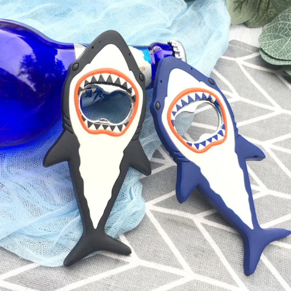 

Shark Opener Cool Bottle Party Beer Magnet Magnetic Modeling Cap Animal Electric