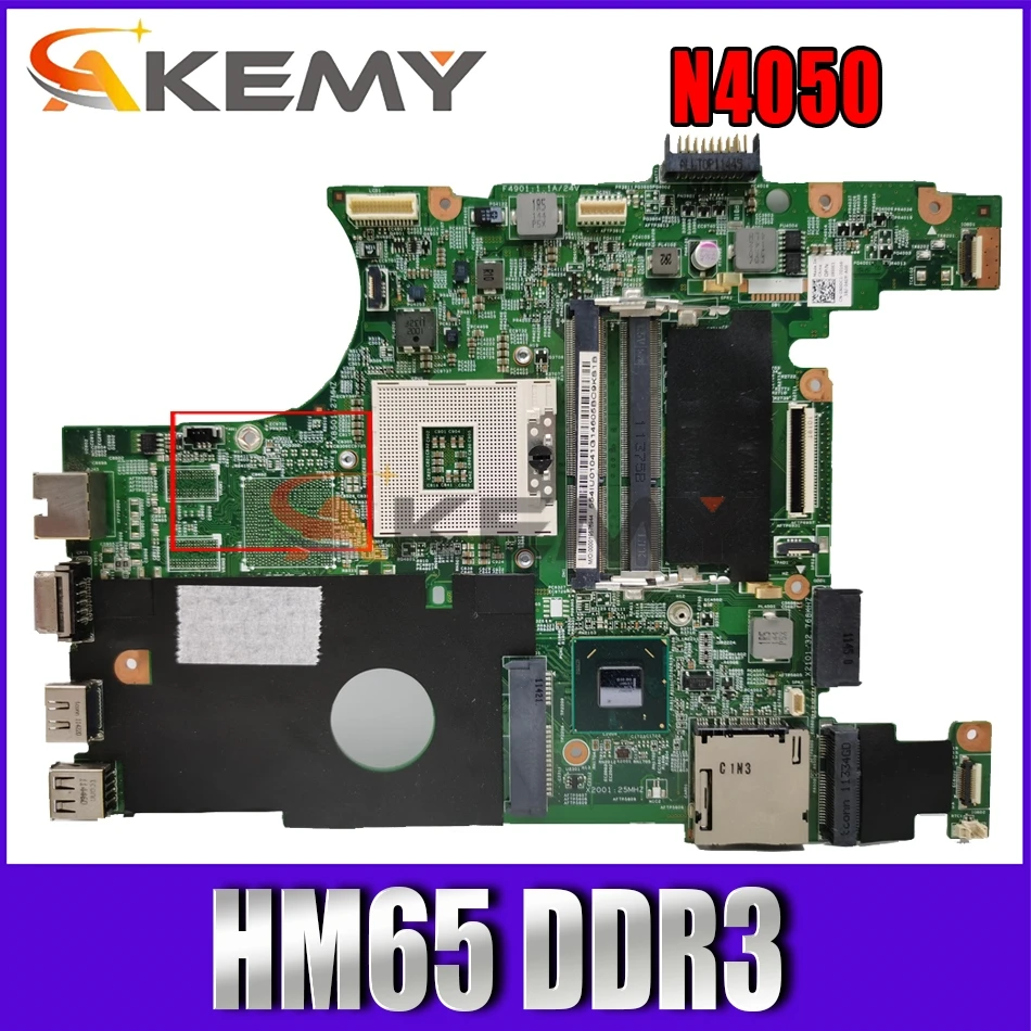 

Akemy FOR DELL INSPIRON N4050 laptop motherboard 03D87F 3D87F HM65 DDR3 tested