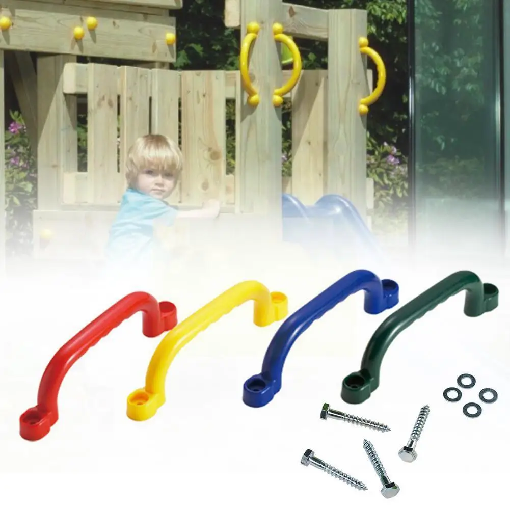 

1 Set Plastic Handle Kits Children Playground Non Slip Handles Toy Sports Safety Home Camp Stair Handrail Childrens Accesso N2y1