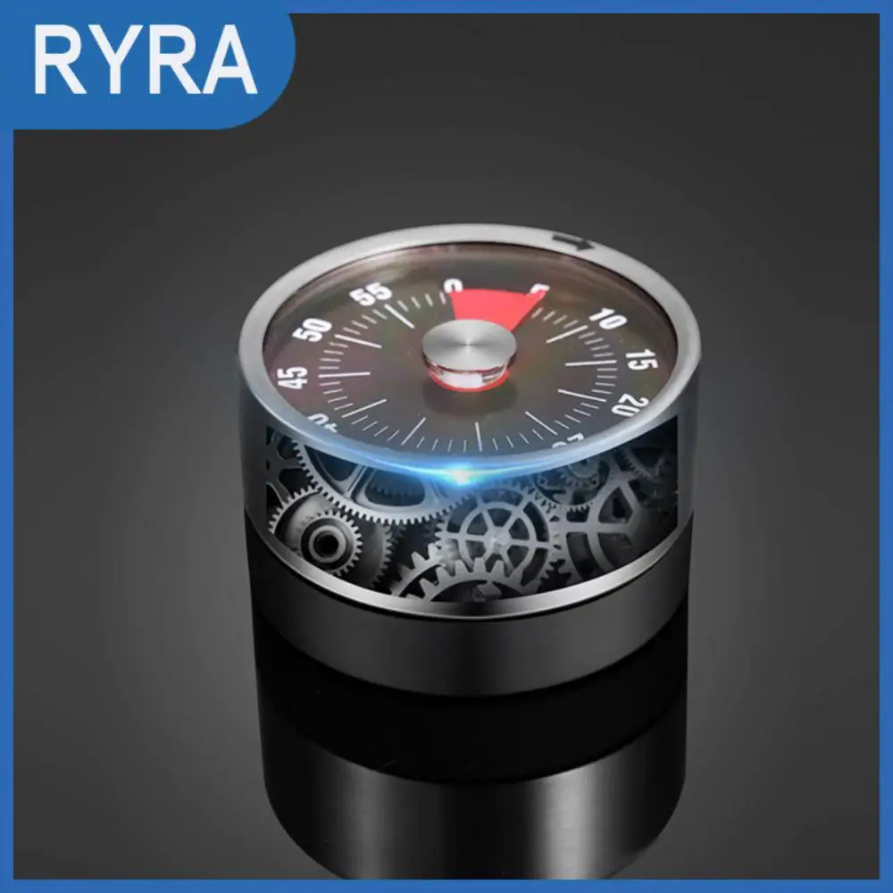 

Визуальный таймер на 60 минут, Новый механический таймер из нержавеющей стали с громким будильником, магнитные часы, таймер для кухни, оптова...