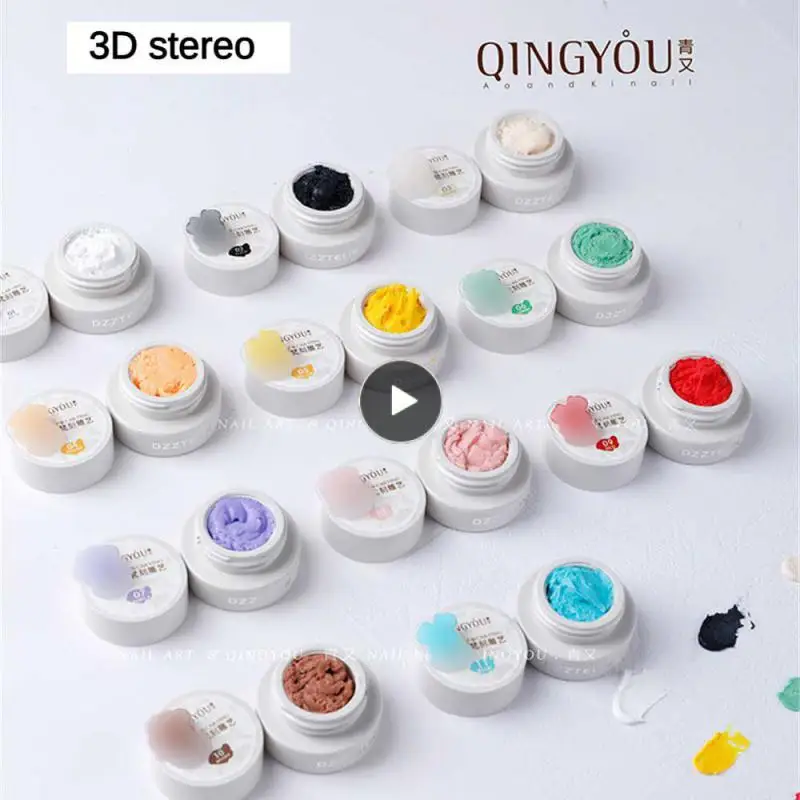 

Not Sticking Hands 3d Painted Glue Shaping 3d Carving Glue Stereo Carved Glue Nail Art 12 Colors Solid State Nail Gel Nail Glue