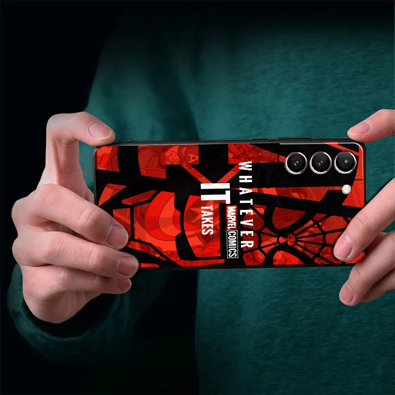 Чехол для Samsung Galaxy S23 S22 Ultra S20 S21 FE S10 Plus S9 S10E S8 S7 мягкий черный чехол из ТПУ телефона