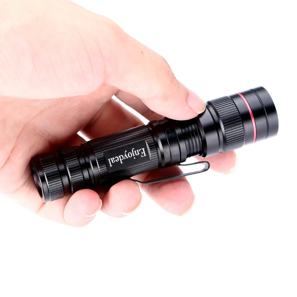 

2000 Lumens Q5 LED Mini Flashlight Zoomable Tactical lanterna Focus Torch fishing Camping Bicycle Light AA/14500 Battery