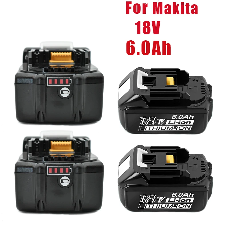 

18V 6.0Ah Replacement Battery for makita 18V Battery BL1830 BL1850 BL1840 BL1845 BL1815 BL1860 LXT-400 Cordless Power Tool