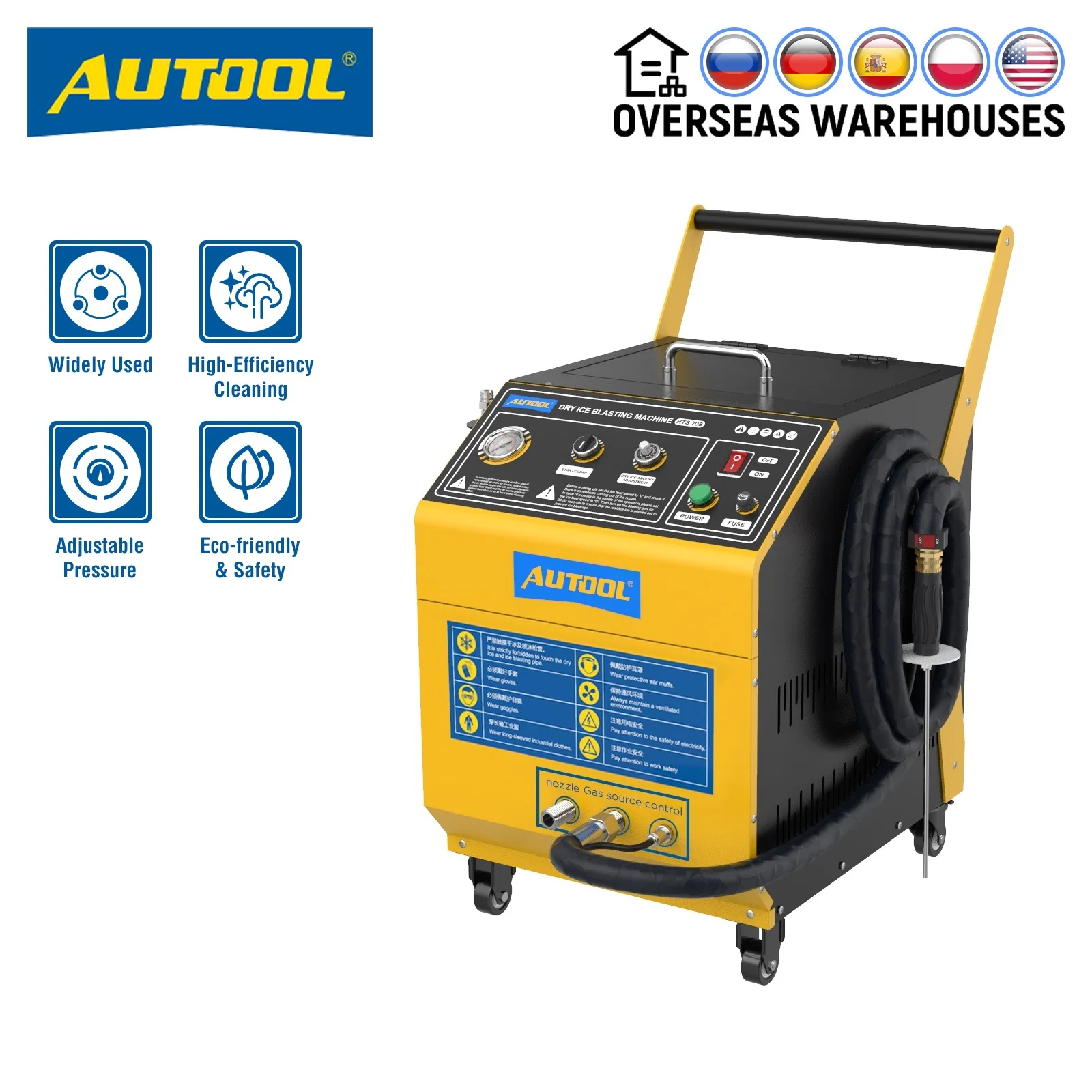 AUTOOL HTS708 Dry Ice Blast Cl	