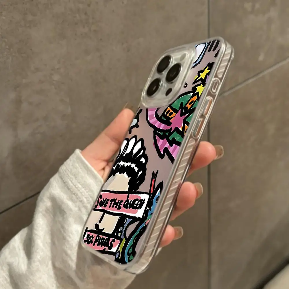 Фото Элитный чехол для телефона с лазерным градиентом для iPhone 17 Pro Max 16 15 14 13 12 Pro Max 17Air, противоударный чехол V-Vivienne №3