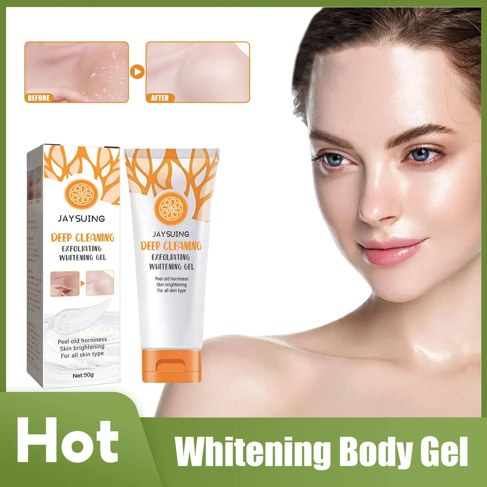 

Body Exfoliating Peeling Gel Scrub Clear Dead Skin Deeply Clean Moisturizing Whitening Nourishing Soften Exfoliating Gel Cream