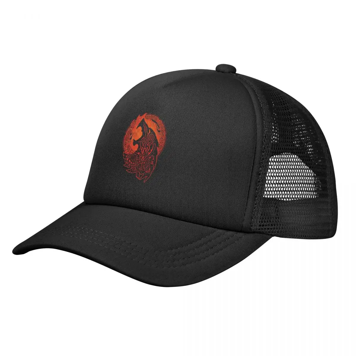 

Viking Valhalla Odin Fenrir Loki's Son Mesh Baseball Cap Unisex Outdoor Hat Adjustable Snapback Caps Summer Trucker Caps