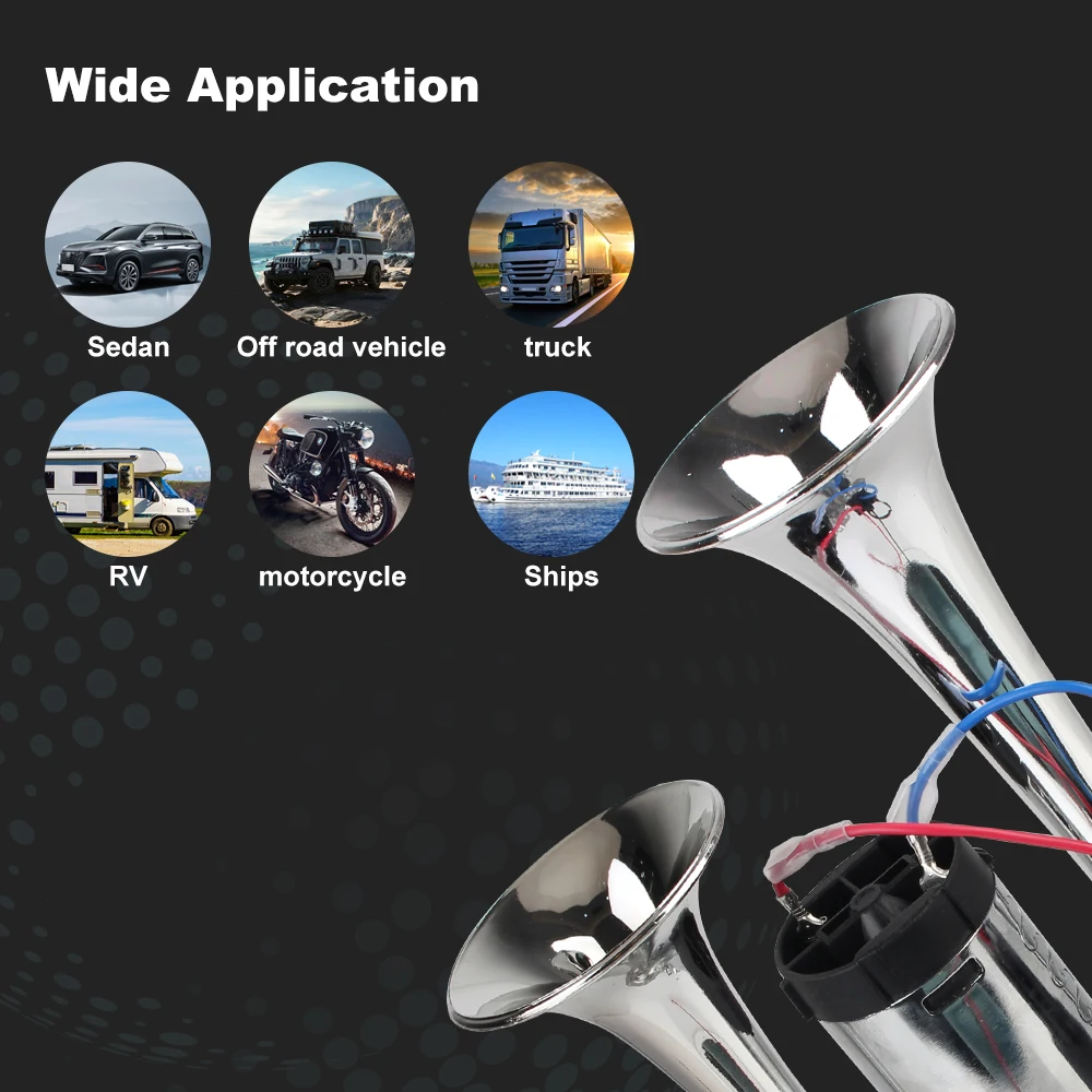 Автомобильный Электрический гудок супер громкий 12 В для мотоцикла лодки