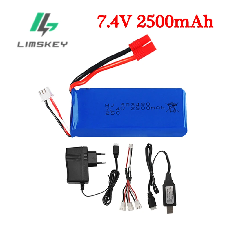 

Комплекты зарядных устройств 2s 7,4 В для Syma X8C X8W X8G X8 RC Quadcopter, запчасти для радиоуправляемых автомобилей, грузовиков, лодок, 7,4 В, 2500 мАч, литий-п...