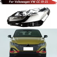 auto case headlamp caps for volkswagen vw cc 2019 2020 2021 car headlight lens cover lampshade lampcover head lamp light shell