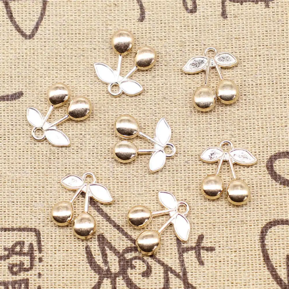 5 шт., подвески в виде вишни, 26 х28 мм