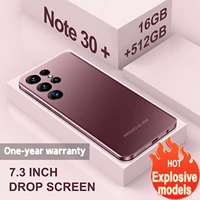 hot new note 30 7 3inch smartphone android12 10core 161t unlocked 5g 6800mah cellphone dual card mobile phone global version