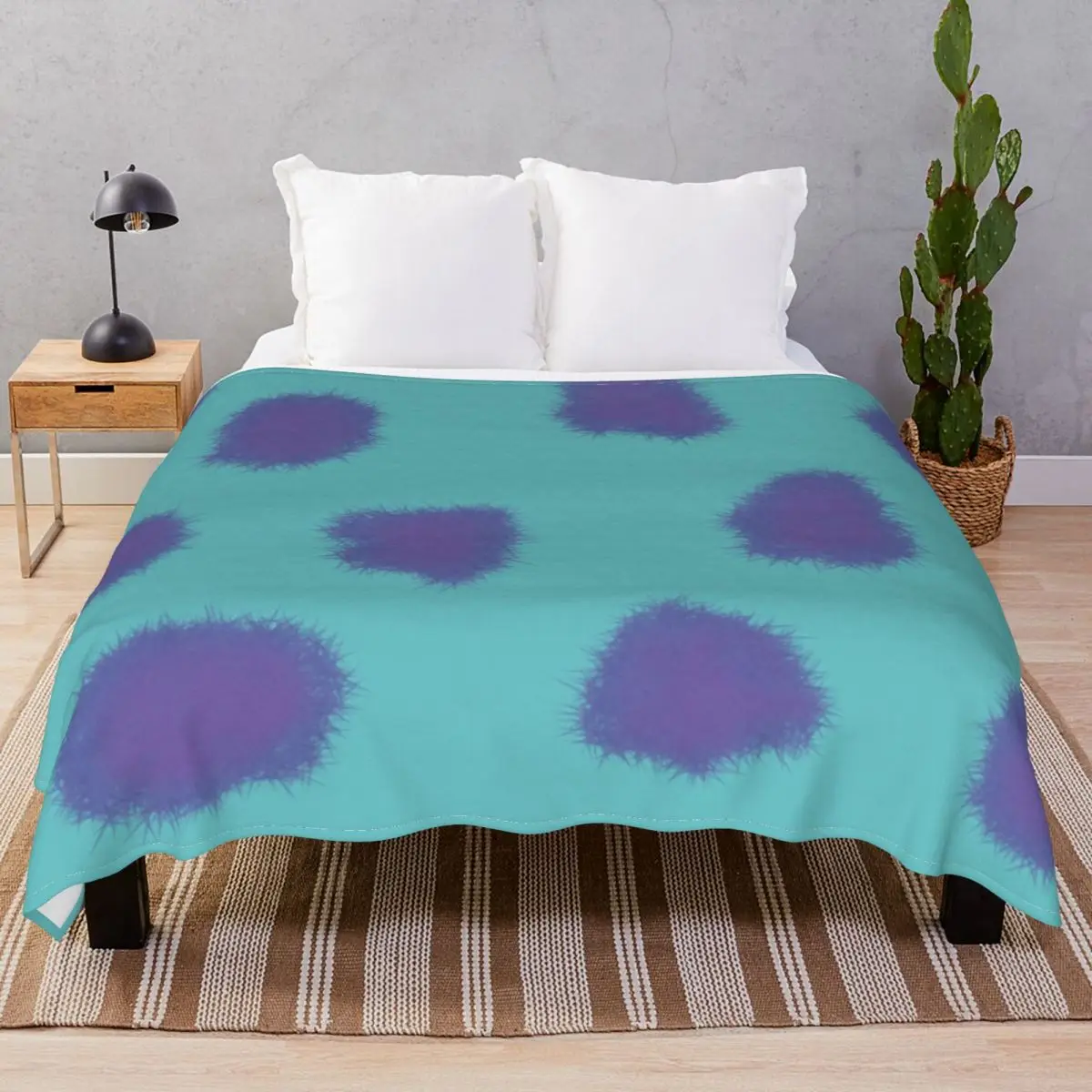 Sully Monster Blanket Flannel Spring Autumn Multifunction Throw Blankets for Bedding Sofa Travel Office