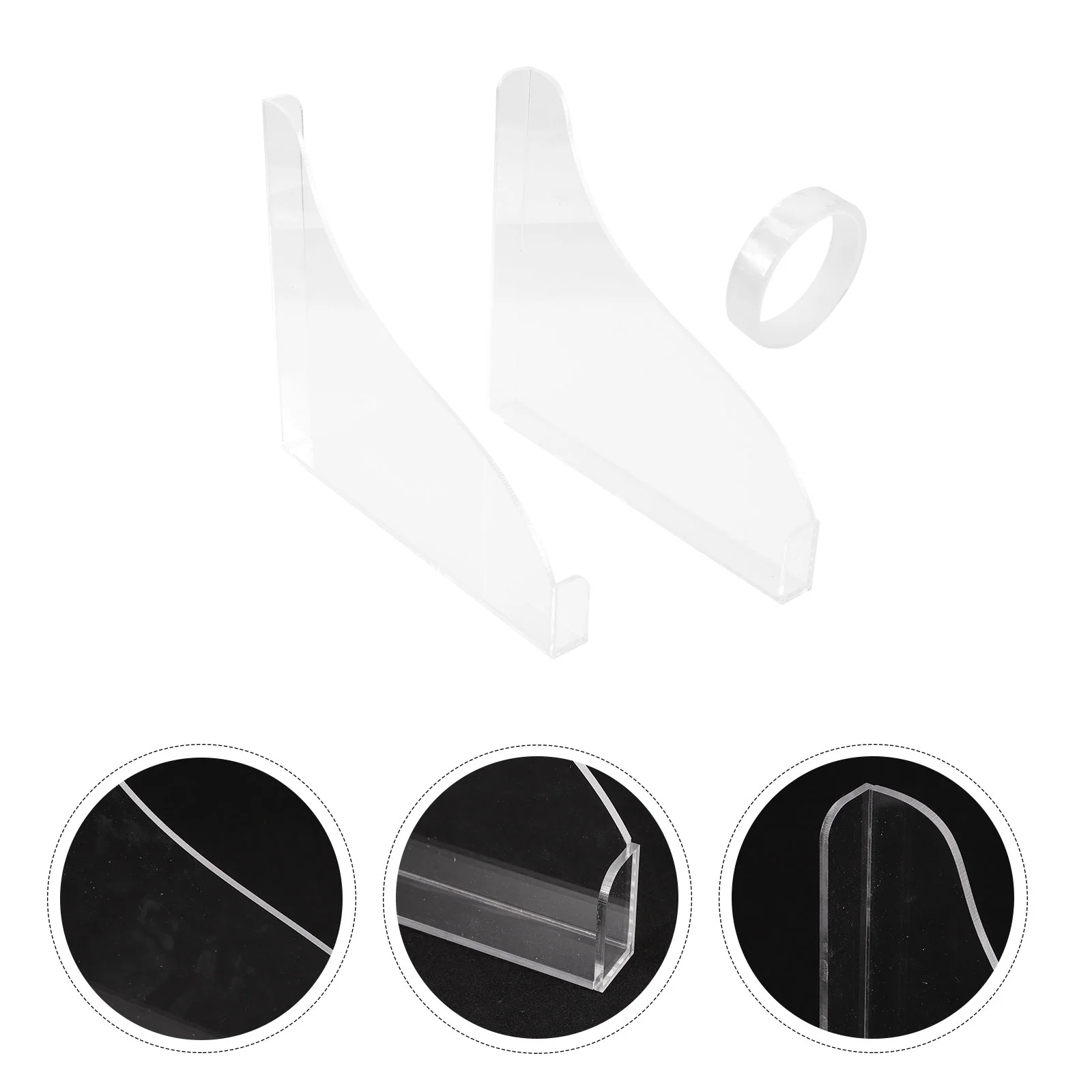 

2pcs Bath Tub Bathroom Splashing Guards Shower Splashing Guards Acrylic Bathtub Splashing Guard