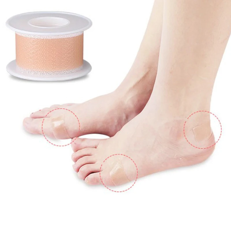 

1 Roll Anti-Wear PE Heel Sticker Tape Heel Patch Waterproof First Aid Blister Pedicure Pad Foot Care