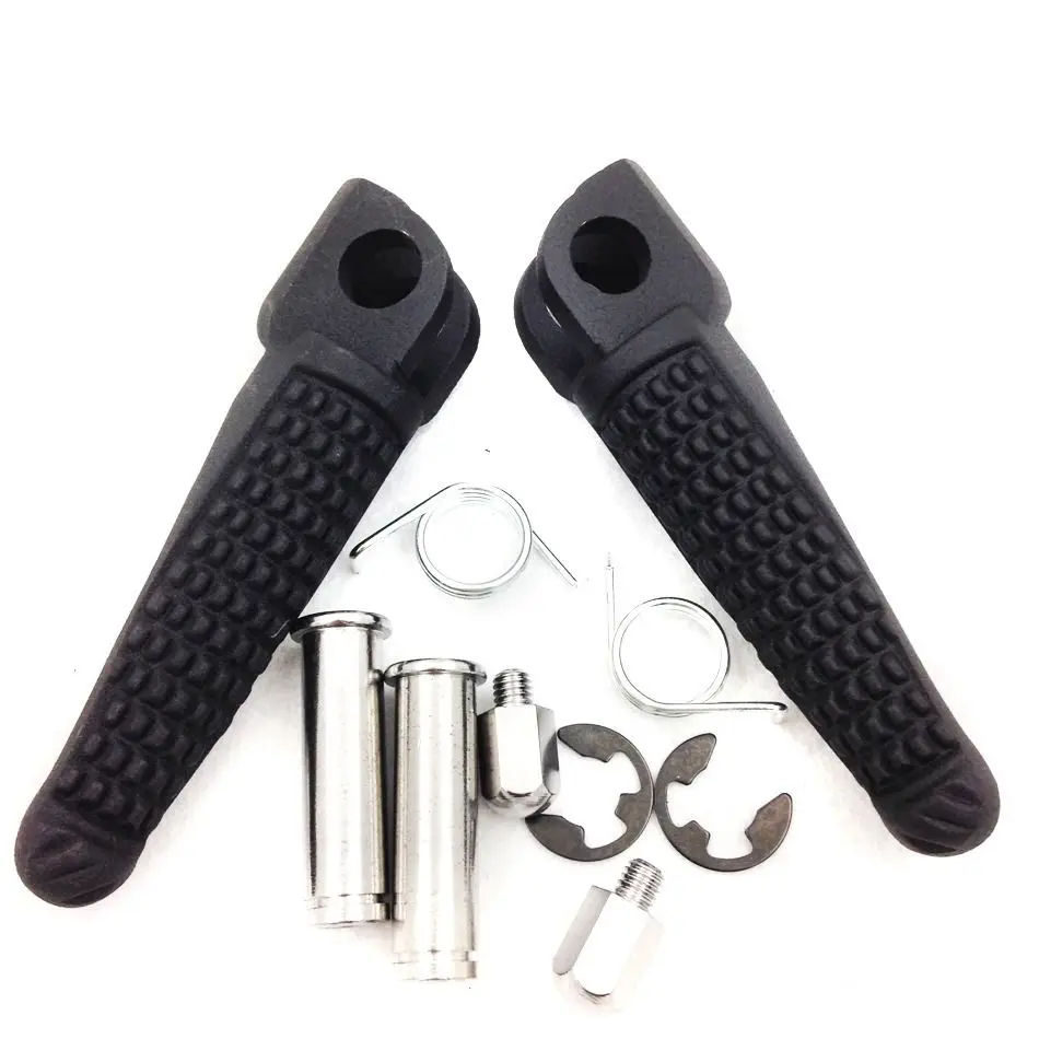 

Мотоциклетные Передние Подножки, подножки для Kawasaki Ninja ZX6R ZX9R ZX10R Z750 Z750S, черные