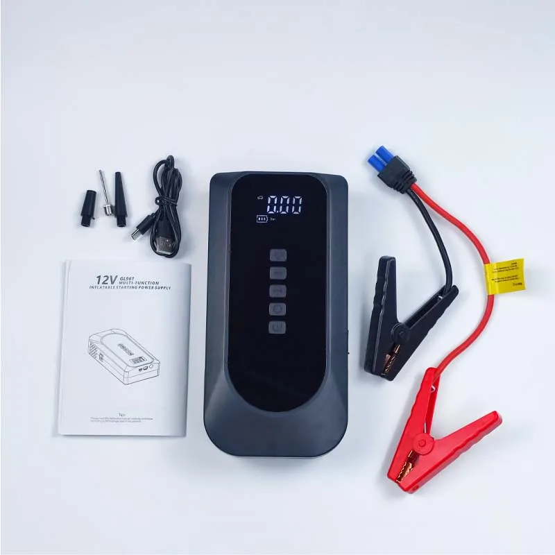 GKFLY 2000A Start Power Bank 16000 мАч Jump Starter Автомобильный усилитель Внешний аккумулятор 12 В