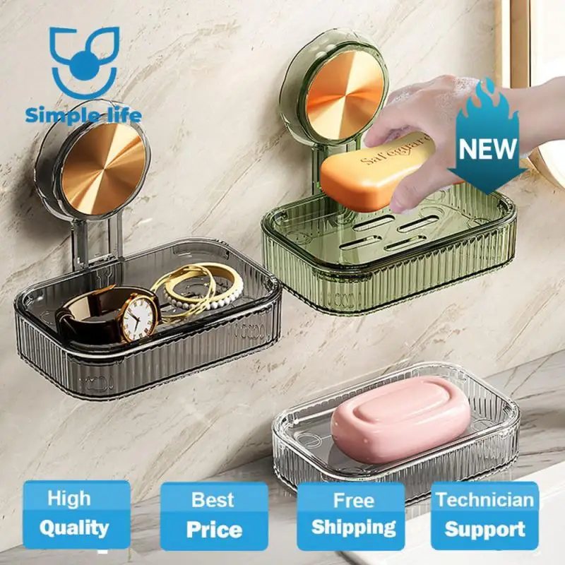 

Punch-free Storage Rack Function Elegant Convenient Easy To Clean Save Space No Drilling Soap Holder Household Soap Dish Fashion