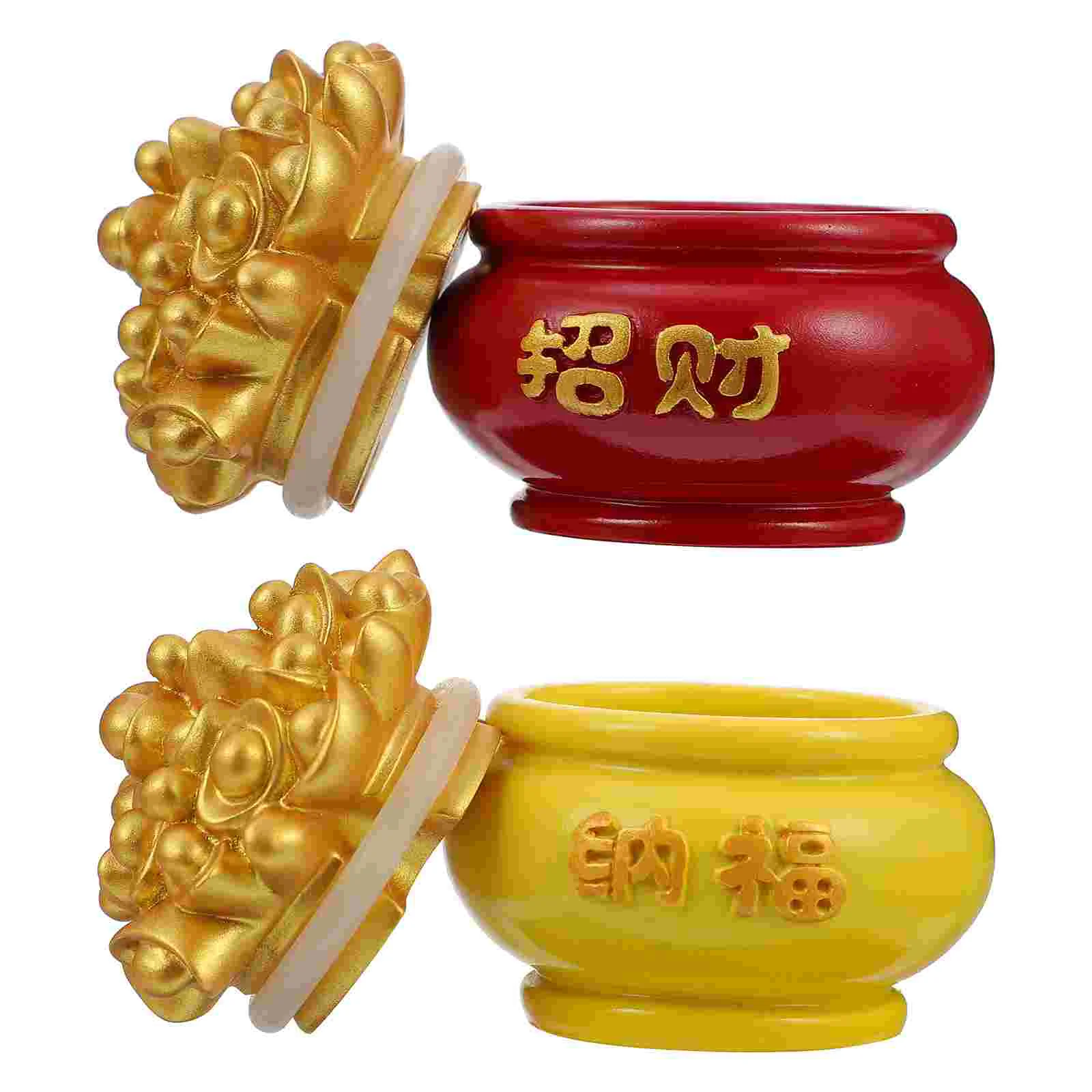 

Cornucopia Wealth Decor Fengshui Gold Ornament Bank Shui Feng Treasure Decoration Money Figurine Chinese Car Figure Yuanbao